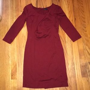 Wine colored knee-length dress from Stitch-Fix
